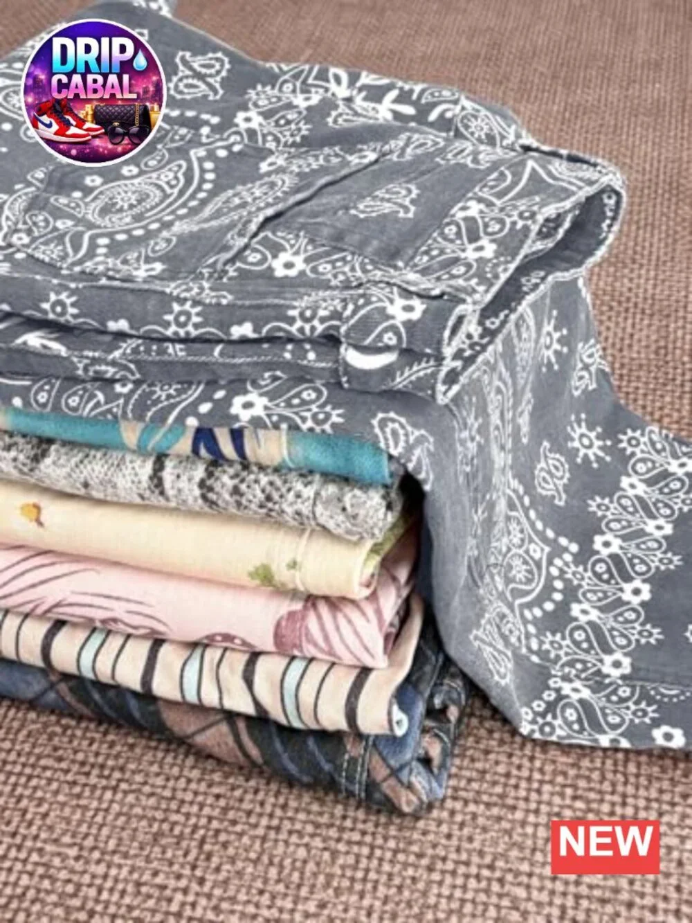 Wide Leg Floral Print Jeans with Pockets - Mid Rise Y2K